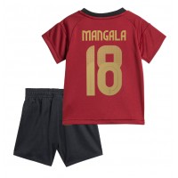 Camisa de Futebol Bélgica Orel Mangala #18 Equipamento Principal Infantil Europeu 2024 Manga Curta (+ Calças curtas)